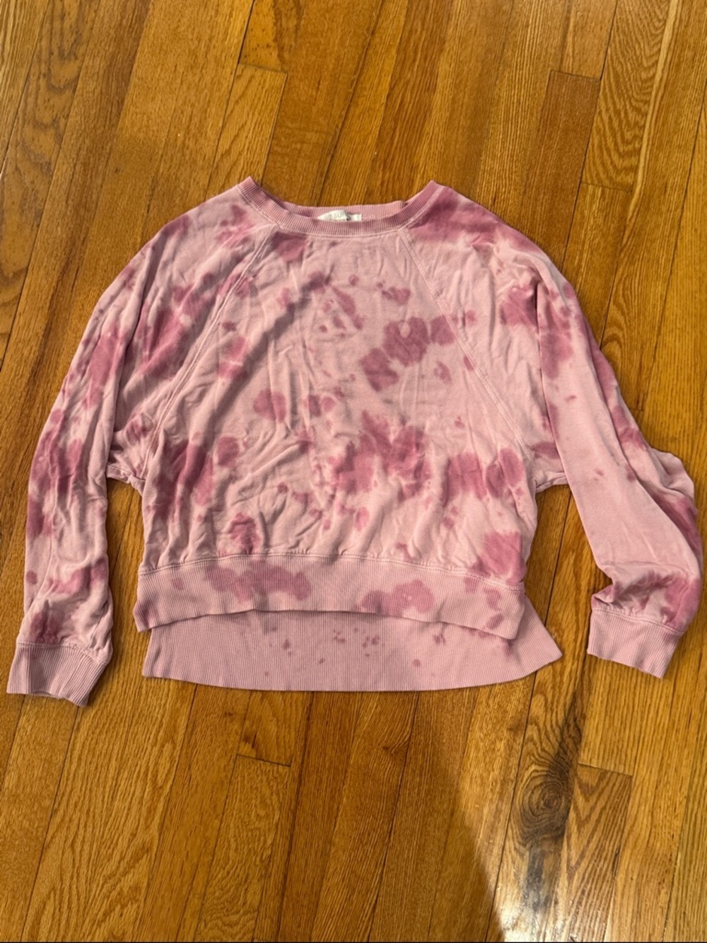 Z Supply Women’s Pink Tie-Dye Pullover Top XS